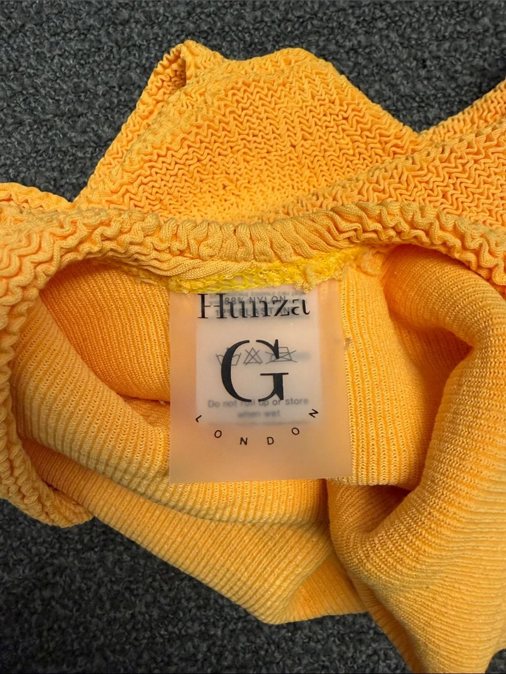 Hunza G One Piece Swimsuit in Orange - Picture 10 of 11